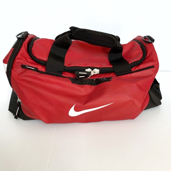 red nike gym bag